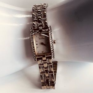 Citizen Eco Drive Gold and Rhinestone watch. Keeping great time. 610261